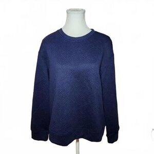 Double Take NWT Women's Navy Blue Sweatshirt Size M